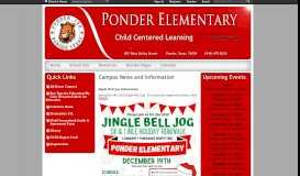 
							         Ponder Elementary School / Overview - Ponder ISD								  
							    