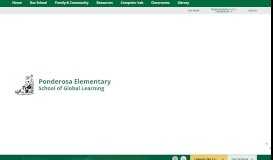 
							         Ponderosa Elementary / Homepage - Thompson School District								  
							    