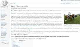 
							         Pony Club Australia - Wikipedia								  
							    