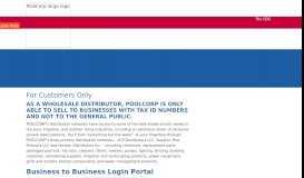 
							         POOL 360 Customers | Business to Business LogIn Portal								  
							    