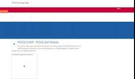 
							         POOLCORP Mobile Applications								  
							    