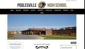 
							         Poolesville High School								  
							    