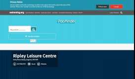 
							         Poolfinder | Ripley Leisure Centre - Swimming.org								  
							    
