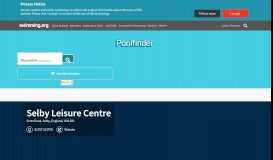 
							         Poolfinder | Selby Leisure Centre - Swimming.org								  
							    
