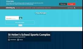 
							         Poolfinder | St Helens School Sports Centre - Swimming.org								  
							    