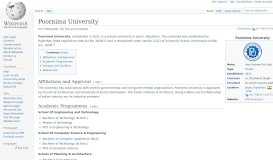 
							         Poornima University - Wikipedia								  
							    