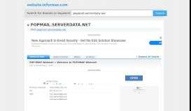 
							         popmail.serverdata.net at WI. POP/IMAP Webmail :: Welcome ...								  
							    