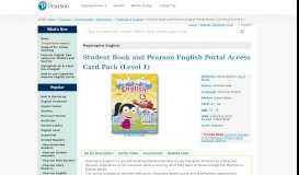 
							         Poptropica English - Student Book and Pearson English Portal ...								  
							    