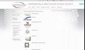 
							         Popular Staff Links - Chippewa Falls Area Unified School District								  
							    