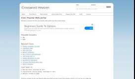 
							         Popular Web portal - Crossword Clue Answer | Crossword Heaven								  
							    