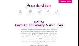 
							         PopulusLive | Get Paid for Surveys								  
							    