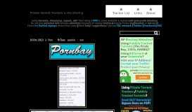 
							         Pornbay is Open for Signup! - Private Torrent Trackers & File ...								  
							    