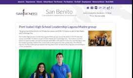 
							         Port Isabel High School Leadership Laguna Madre group - San Benito ...								  
							    