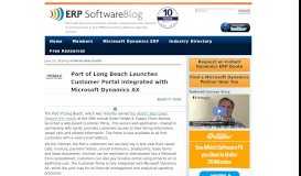 
							         Port of Long Beach Launches Customer Portal Integrated with ...								  
							    