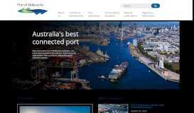 
							         Port of Melbourne - Australia's Best Connected Port								  
							    