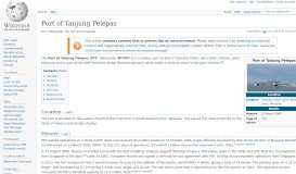 
							         Port of Tanjung Pelepas - Wikipedia								  
							    