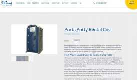 
							         Porta Potty Rental Cost - United Site Services								  
							    