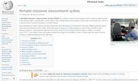 
							         Portable emissions measurement system - Wikipedia								  
							    