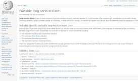 
							         Portable long service leave - Wikipedia								  
							    