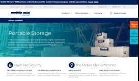 
							         Portable Storage & Mobile Storage for Rent | Mobile Mini								  
							    