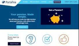 
							         Portafina: Your pension. Made simple. | Pension advice								  
							    