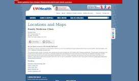 
							         Portage Clinic - Family Medicine | UW Health | Madison, WI								  
							    