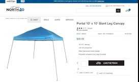 
							         Portal 10' x 10' Slant Leg Canopy - Camp Furniture - Camping - North ...								  
							    