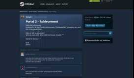 
							         Portal 2 - Achievement :: Deutsches Forum - Steam Community								  
							    
