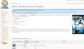 
							         Portal 2 Achievements and Trophies - Combine OverWiki, the original ...								  
							    