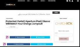 
							         Portal 2 Aperture iPad 2 Sleeve Will Match Your Orange Jumpsuit ...								  
							    