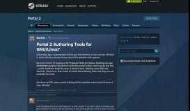 
							         Portal 2 Authoring Tools for GNU/Linux? :: Portal 2 General ...								  
							    