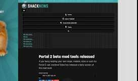 
							         Portal 2 beta mod tools released | Shacknews								  
							    
