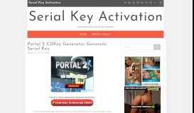 
							         Portal 2 CDKey Generator Generate Serial Key - Serial Key Activation								  
							    