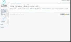 
							         Portal 2 Chapter 1 Test Chambers 3 & 4 - Portal Wiki								  
							    