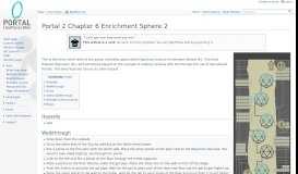 
							         Portal 2 Chapter 6 Enrichment Sphere 2 - Portal Wiki								  
							    