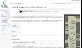 
							         Portal 2 Chapter 7 Enrichment Sphere 6 - Portal Wiki								  
							    