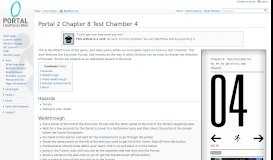 
							         Portal 2 Chapter 8 Test Chamber 4 - Portal Wiki								  
							    