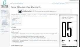 
							         Portal 2 Chapter 8 Test Chamber 5 - Portal Wiki								  
							    