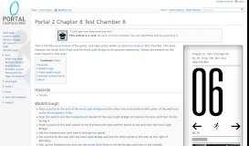 
							         Portal 2 Chapter 8 Test Chamber 6 - Portal Wiki								  
							    