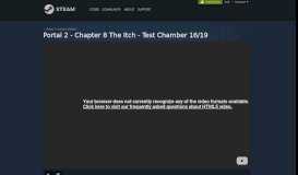
							         Portal 2 - Chapter 8 The Itch - Test Chamber 16/19 - Steam Community								  
							    