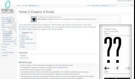 
							         Portal 2 Chapter 9 Finale - Portal Wiki								  
							    