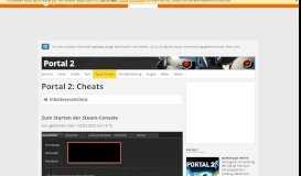 
							         Portal 2 - Cheats | spieletipps								  
							    