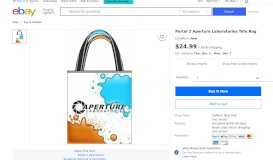 
							         Portal 2 Chell Jumpsuit Tote Bag for sale online | eBay								  
							    