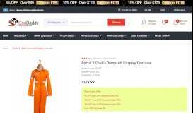 
							         Portal 2 Chell's Jumpsuit Cosplay Costume - Cosdaddy .com								  
							    