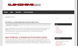 
							         Portal 2 – CJS CD Keys Blog – Discounted Steam Keys, Origin Keys ...								  
							    