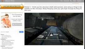 
							         Portal 2 - Climb up the elevator shaft with portals, and setup a fling in ...								  
							    
