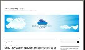 
							         Portal 2 – Cloud Computing Today								  
							    