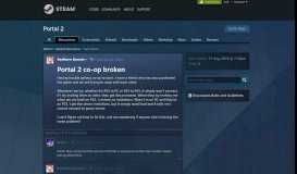 
							         Portal 2 co-op broken :: Portal 2 General Discussions								  
							    