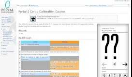 
							         Portal 2 Co-op Calibration Course - Portal Wiki								  
							    