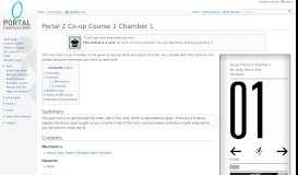 
							         Portal 2 Co-op Course 1 Chamber 1 - Portal Wiki								  
							    